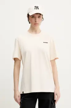 Barrow tricou din bumbac culoarea bej, cu imprimeu, S5BWUATH084 imagine