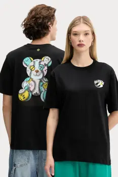 Barrow tricou din bumbac culoarea negru, cu imprimeu, F5BWUATH053 imagine