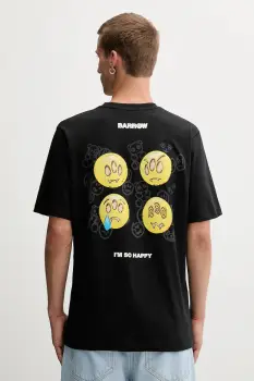 Barrow tricou din bumbac culoarea negru, cu imprimeu, F5BWUATH085 imagine