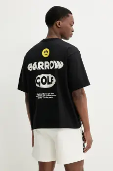 Barrow tricou din bumbac culoarea negru, cu imprimeu, S5BWUATH010 imagine