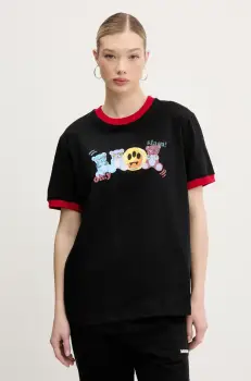 Barrow tricou din bumbac culoarea negru, cu imprimeu, S5BWUATH051 imagine