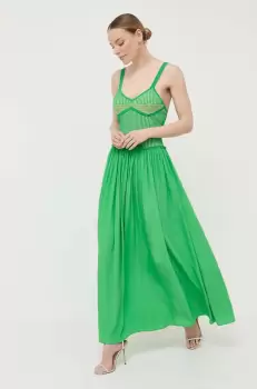 Beatrice B rochie culoarea verde, maxi, evazati imagine