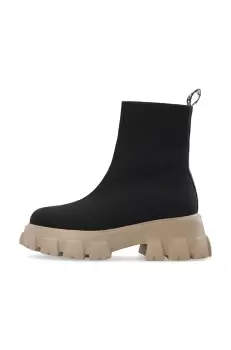 Bianco cizme BIAPRIMA femei, culoarea negru, cu toc plat, 11300037 imagine