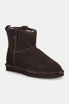 Bianco cizme de zapada din piele intoarsa BIASNOW culoarea maro, 11330011 imagine