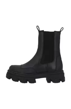 Bianco ghete chelsea de piele BIAGINNY femei, culoarea negru, cu toc plat, 26.51219 imagine