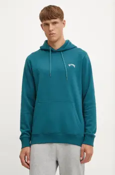 Billabong bluza barbati, culoarea turcoaz, cu gluga, melanj imagine