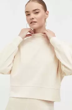 Billabong bluza femei, culoarea bej, neted imagine