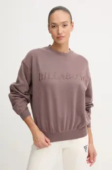 Billabong bluza Palmin femei, culoarea maro, cu imprimeu, ABJFT00456 imagine