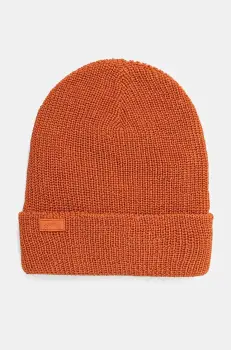 Billabong caciula culoarea portocaliu, din tricot gros imagine