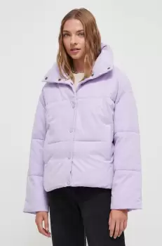 Billabong geaca femei, culoarea violet, de iarna, oversize imagine