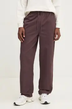 Billabong pantaloni de bumbac Larry Twill Pant culoarea violet, drept, ABYNP00186 imagine