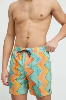 Billabong pantaloni scurti de baie culoarea verde imagine