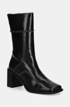 Billi Bi cizme de piele femei, culoarea negru, cu toc drept, A7610 imagine