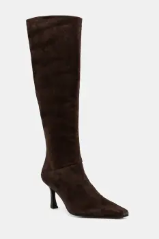 Billi Bi cizme din piele intoarsa culoarea maro, cu toc cui, A9371 556 imagine