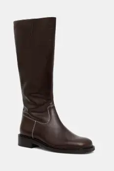 Billi Bi ghete de piele culoarea maro, cu toc plat, A9136 885 imagine