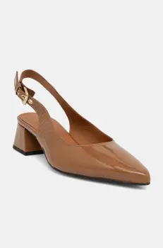 Billi Bi pantofi de piele culoarea maro, cu toc drept, A8320 imagine