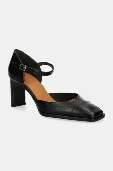 Billi Bi pantofi de piele culoarea negru, cu toc drept, A7486 imagine