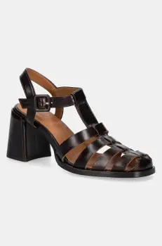 Billi Bi sandale de piele culoarea maro, A8343 imagine