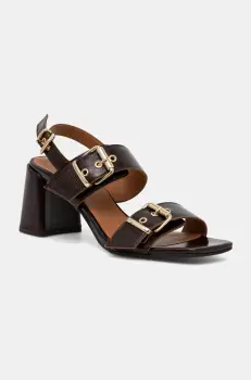 Billi Bi sandale de piele culoarea maro, A8371 imagine