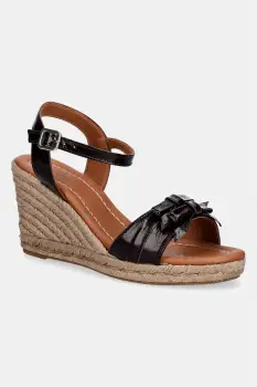 Billi Bi sandale wedges din piele imagine