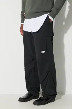 Billionaire Boys Club pantaloni Cargo barbati, culoarea negru, drept, B23411 imagine