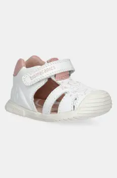 Biomecanics sandale din piele pentru copii culoarea alb, 252108 imagine