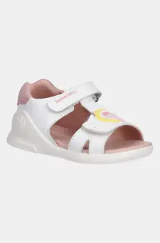 Biomecanics sandale din piele pentru copii culoarea alb, 252140 imagine