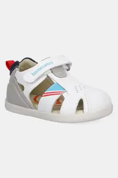 Biomecanics sandale din piele pentru copii culoarea alb, 252169 imagine