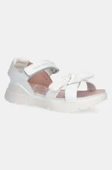 Biomecanics sandale din piele pentru copii culoarea alb, 252225 imagine