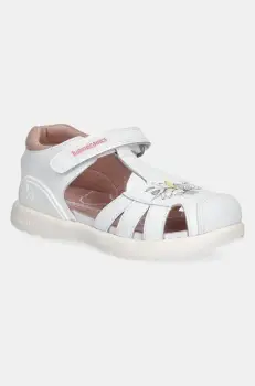 Biomecanics sandale din piele pentru copii culoarea alb, 252232 imagine