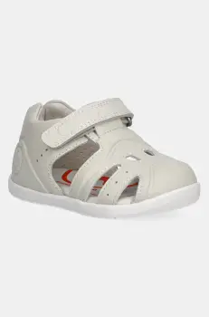 Biomecanics sandale din piele pentru copii culoarea bej, 252165 imagine