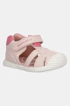 Biomecanics sandale din piele pentru copii culoarea roz, 252108 imagine