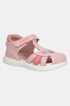 Biomecanics sandale din piele pentru copii culoarea roz, 252232 imagine