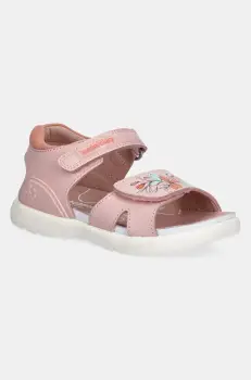 Biomecanics sandale din piele pentru copii culoarea roz, 252233 imagine