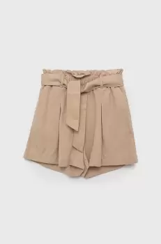 Birba&Trybeyond pantaloni scurti copii culoarea bej, neted imagine