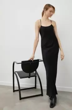 Birgitte Herskind rochie culoarea negru, maxi, drept imagine