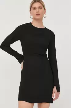 Birgitte Herskind rochie culoarea negru, mini, mulata imagine