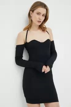 Birgitte Herskind rochie Kathleen culoarea negru, mini, mulata imagine