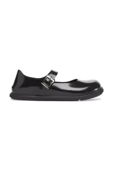 Birkenstock balerini de piele Mantova Droplet Buckle culoarea negru, 1030140 imagine