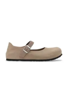 Birkenstock balerini din piele intoarsa Mantova imagine