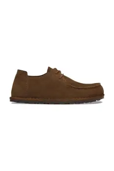 Birkenstock pantofi din piele intoarsa Utti Lace Suede Leather imagine