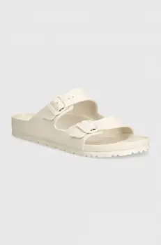 Birkenstock papuci Arizona barbati, culoarea bej, 1027305 imagine