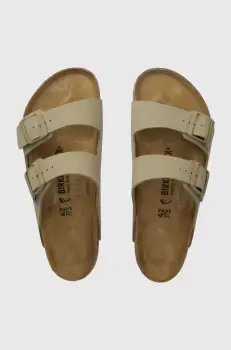 Birkenstock papuci Arizona barbati, culoarea bej, 1027704 imagine