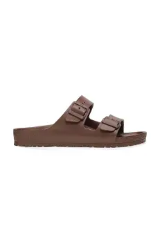 Birkenstock papuci Arizona Eva barbati, culoarea maro, 1027328 imagine