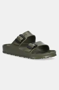 Birkenstock papuci Arizona Stealth Buckle EVA femei, culoarea verde, 1029793 imagine