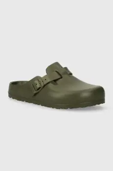 Birkenstock papuci Boston Eva femei, culoarea verde, 1026238 imagine