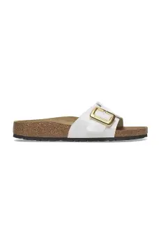 Birkenstock papuci Catalina Patent Cushion Buckle femei, culoarea alb, 1029437 imagine
