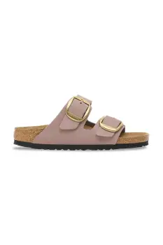 Birkenstock papuci din nubuc Arizona Big Buckle culoarea violet, 1030528 imagine