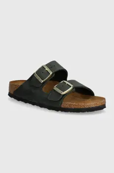 Birkenstock papuci din nubuc Arizona culoarea verde, 1028030 imagine