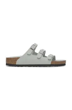 Birkenstock papuci din nubuc Florida HEX culoarea gri, 1029450 imagine